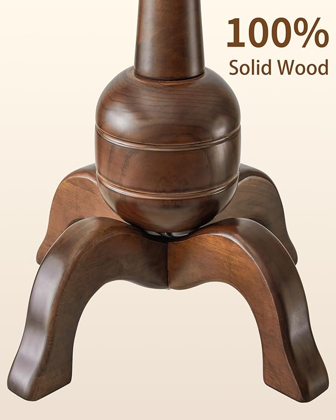 EZIVIEZ Wooden Coat Rack Stand, Solid Wood Freestanding Coat Rack with 11 Hooks, Creative Design Tree Branch-look Coat Racks,Walnut Brown Standing Coat Hanger Jacket Tree Stand for Office, Entryway