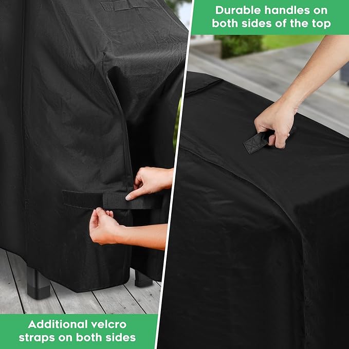 EZ-DONGTENG Grill Cover fit for Weber Slate 28" Rust-Resistant Griddle, Heavy-Duty 600D Waterproof Cover for 3401060 Weber Slate 28 inch Flat Top Griddle Grill Cover