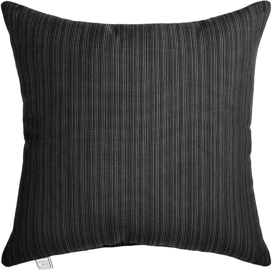 Sherry Kline Island Breeze Indoor/Outdoor Square Filled Pillow, 18"x 18", Black 2 Count