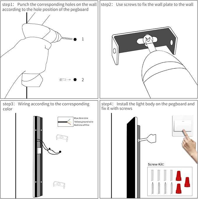 Modern 31.4inch Outdoor Wall Light, 3000k/4500k/6000k 3 Color Change Black Exterior Light Fixtures Wall Mount, Ip65 Waterproof Modern Porch Lights Non-Dimmable, Long Linear Outside Lighting Hard-Wired
