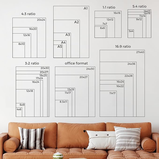 14x24 Metal Picture Frame - Black Aluminum Picture Frames with Real Glass, Wall Mounting Horizontally or Vertically, Diploma, Certificates and Decor for Wall Gallery 24x14 Frame, Black