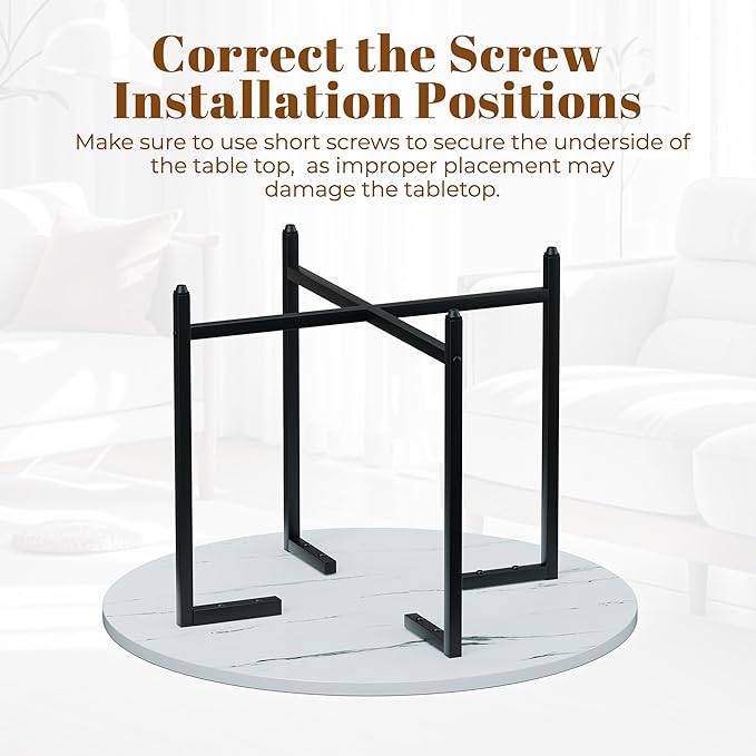 Round Coffee Table, Small Coffee Tables for Living Room, Low Wood Coffee Table with Metal Frame, Floor Table Desk for Sitting on The Floor, Home, Office, Rustic Brown (23.6" D x 17.7" H)