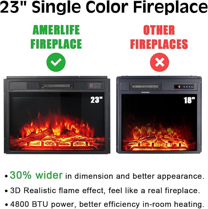 Amerlife Fireplace TV Stand with Sliding Barn Door for TVs up to 65", Farmhouse 59" Fireplace Entertainment Center with Storage Cabinets/Adjustable Shelves, Barnwood