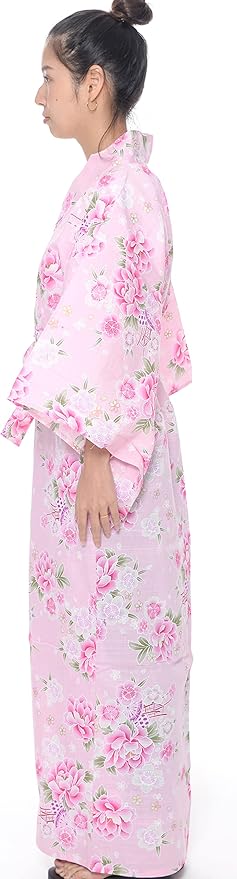 Kimura Jitsugyo Women's Kyoto Traditional Easy Wearing Kawaii Yukata Robe(Japanese Casual Kimono) Set 2