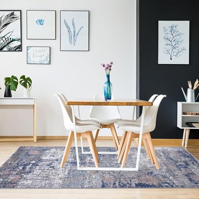 LUXE WEAVERS Hampstead Collection 941 Multi 5x7 Modern Area Rug