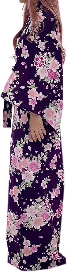 Kimura Jitsugyo Women's Kyoto Traditional Easy Wearing Kawaii Yukata Robe(Japanese Casual Kimono) Set 2