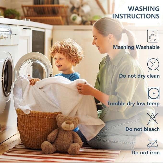 CozyLux King Mattress Pad Cotton Cooling Mattress Cover Deep Pocket Up to 21" Bed Mattress Protector Non Slip Breathable Soft Mattress Topper Thick 450GSM Bed Mattress Topper (78x80) Inches White