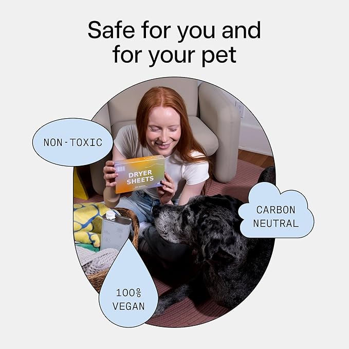 DedCool Dryer Sheets | Xtra Milk | 40 Count | Non-Toxic Vegan Fabric Softener | Bergamot, Vanilla & Amber Scent | Gentle on Sensitive Skin | Softens & Freshens | Premium Laundry Supplies