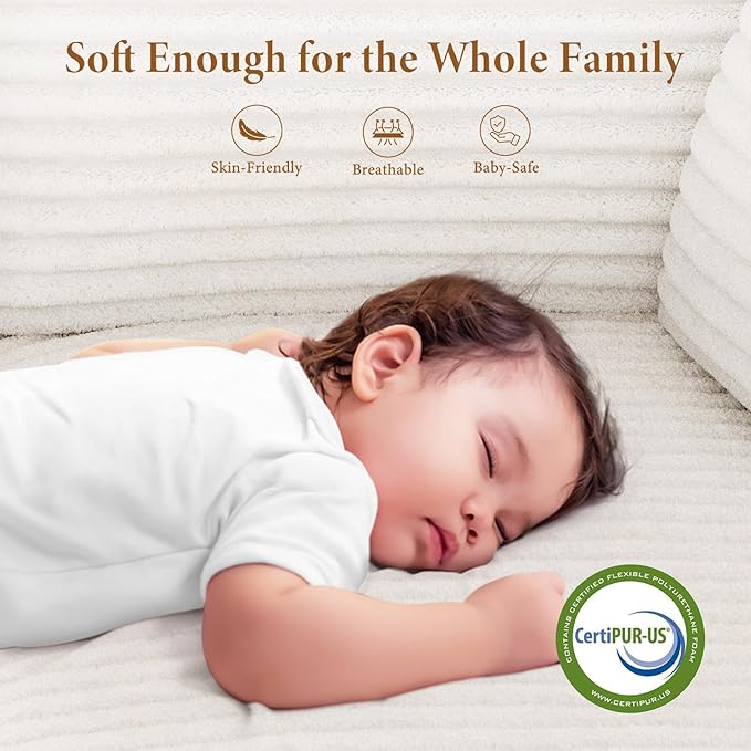 Vesgantti 106" Modular Sectional Sofa with Chaise, Deep Seat Comfy Cloud Couch Corduroy L Shaped Sofa Sectional Couches for Living Room Bedroom, No Assembly Required (Beige, Right-Facing Chaise)