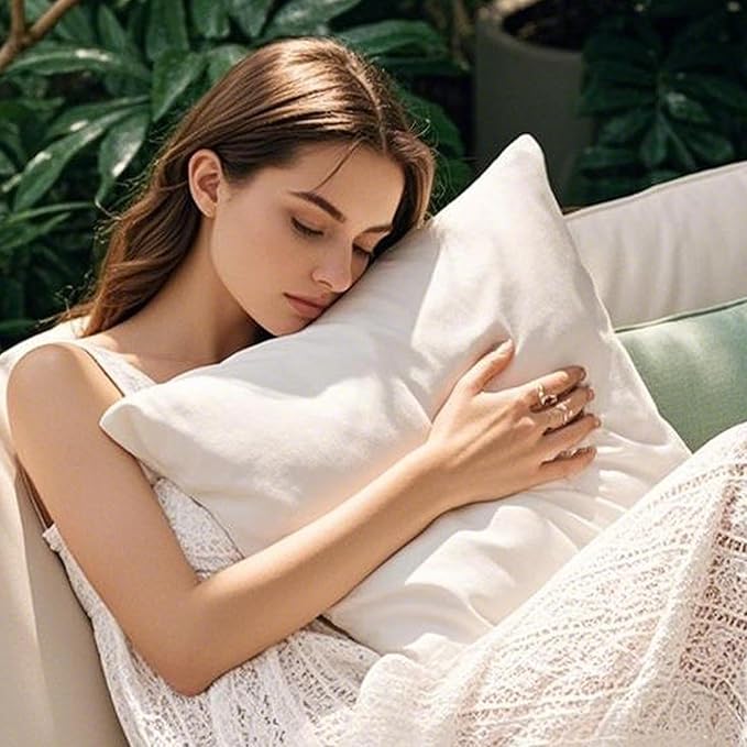 Codi Outdoor Lumbar Pillow Inserts 12x20 Set of 2, Water Resistant Throw Pillows Insert for Patio Furniture