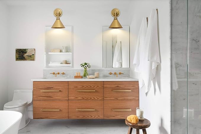 HEQIQEH Modern Battery Operated Wall Sconces Set of 2 with Metal Lamp Shade, 13 RGB Color Changing Dimmable Battery Wall Mounted Lamp with Remote Control for Bedroom, Galleries, Hallway, Hotels