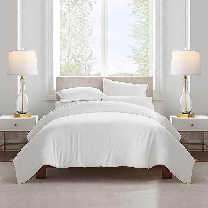 WIHTU Table Lamps Set of 2 with Touch Control, 27" Bedside Desk Lamps for Nightstand Decorations, 3-Way Dimmable Modern Glass Table lamp with USB C and A Charging Ports, Gold (LED Bulbs Included)