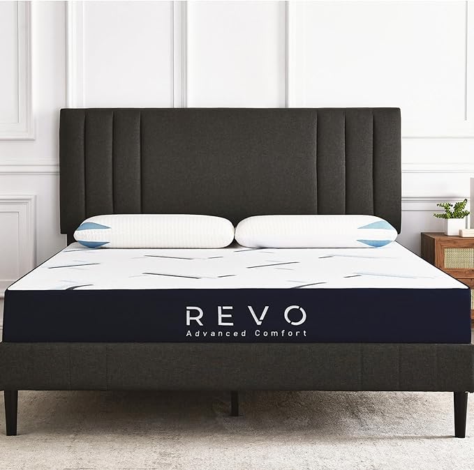 REVO Sleep Gel Memory Foam Mattress, 10-Inch Twin – Cooling Mattress with Pressure-Relieving Support and Contouring Comfort – Ideal for Kids, Guests & Small Spaces