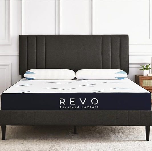 REVO Sleep Gel Memory Foam Mattress, 10-Inch Twin – Cooling Mattress with Pressure-Relieving Support and Contouring Comfort – Ideal for Kids, Guests & Small Spaces