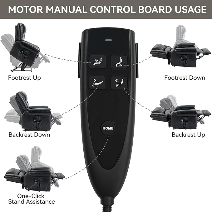 Recliner Chairs for Adults, Oversized Bedroom Chair with Massage, Sofa Chair Home Theater Seating with Lumbar Support, Comfortable Lift Chair for Elderly, Glider Nursery Chair for Living Room