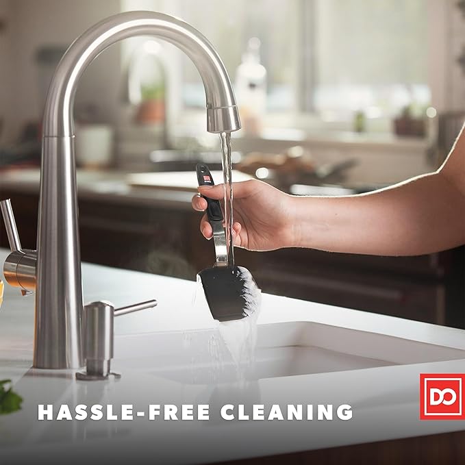 DI ORO Small Silicone Spatula - Kitchen Spatulas for Nonstick Cookware - 600°F Heat-Resistant Thin & Flexible Silicone Turner - BPA Free Mini Egg & Cookie Spatula for Cooking - Dishwasher Safe