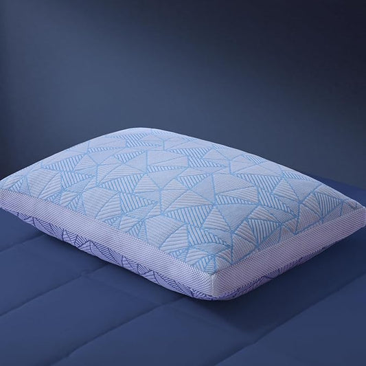 Shredded Memory Foam Cooling Soft Bamboo Viscose Pillow King Size, Adjustable Hypoallergenic Hotel Quality Pillow for Side, Back or Stomach Sleeper, Oeko-TEX Certified