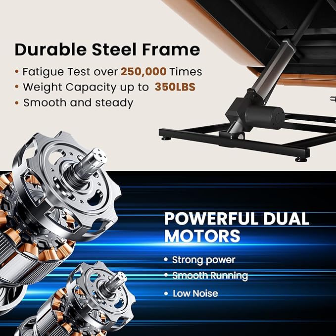 Large Dual Motor Power Lift Recliner Chair with Massage and Heat for Elderly People, Infinite Position,USB Ports and Remote Control,Breathable Leather (Light Brown)