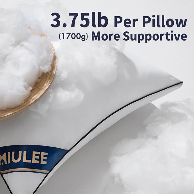MIULEE 26x26 Euro Pillow Inserts Set of 2 Throw Pillows 26 Inch Premium Down Alternative Pillow Inserts Decorative Pillow Stuffer for Sofa, Couch (26x26 inch, Set of 2)