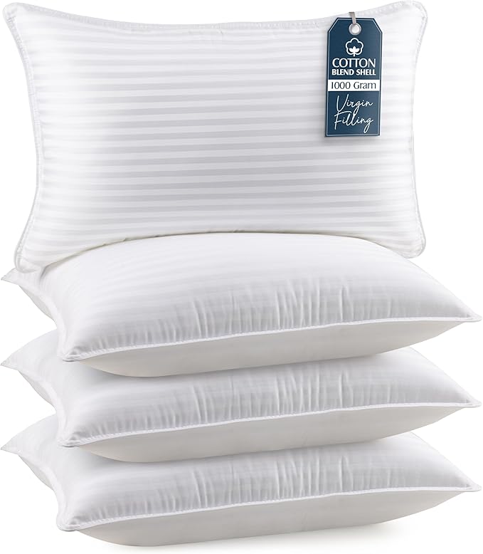 Utopia Bedding Bed Pillows for Sleeping Queen Size (White), Set of 4, Cooling Hotel Quality, for Back, Stomach or Side Sleepers