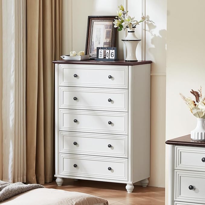 Farmhouse Dressers & Night Stand Set of 3, Wood 54" Wide Dresser & 45"Tall Chest of Drawers, 18" with Charging Station Nightstand, Bedroom Furniture 7 Drawer Dresser Set for Home Living Room Hallway