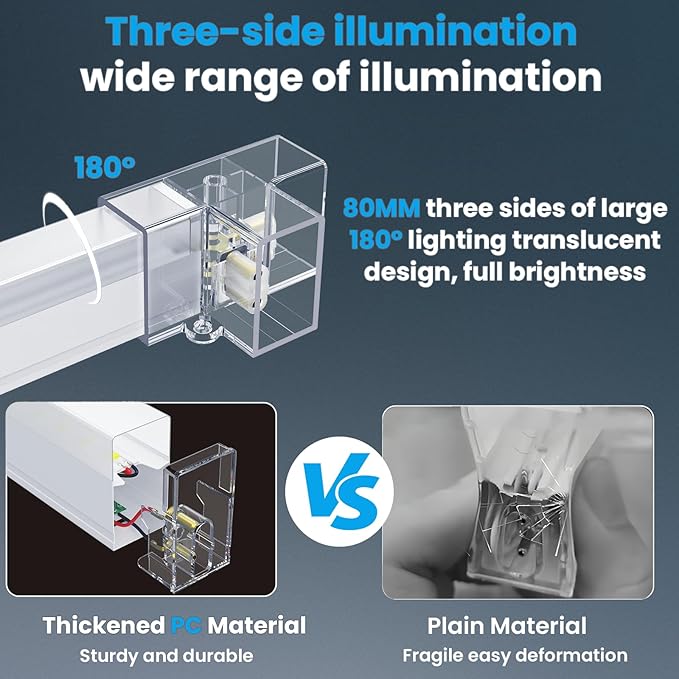 Hexagon Garage LED Lights.1 Grid 53W 6350LM 6500K Hex Ceiling Led Light.Higher Brightness Hexagon Led Light System for Garage Barbershop Warehouse