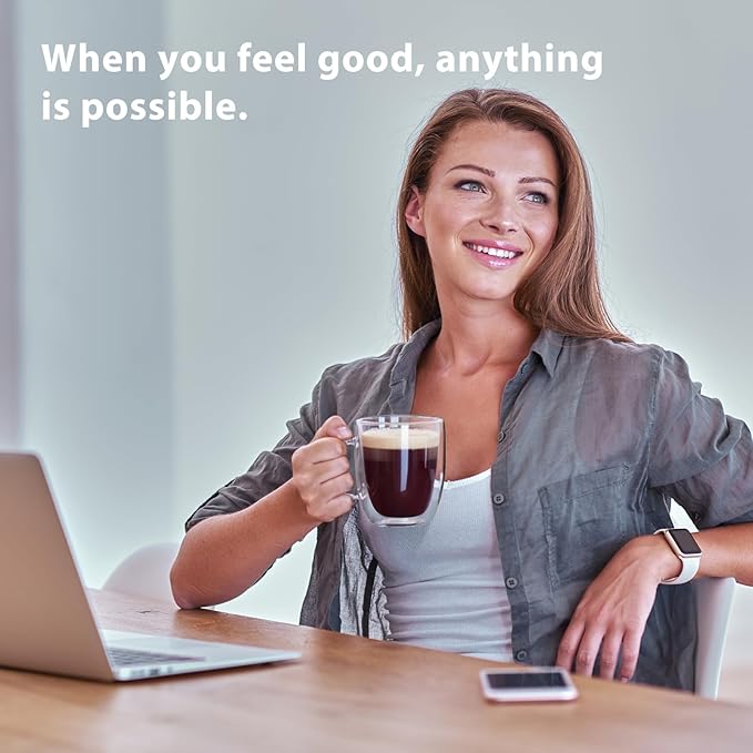 Glass Coffee Mugs Set Of 6, 13.5 OZ Insulated Double Wall Coffee Cups, Perfect for Cappuccino, Latte, Americano, Tea Bag, Beverage,Glass Coffee Cups With Handles