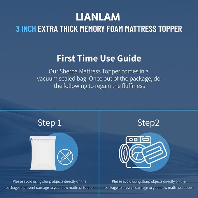 3 Inch Mattress Topper Queen -Cooling Extra Thick 2000 GSM Pillow Top Mattress Topper Body-Contouring Support for Back Pain Relief with 8"-18" Deep Pocket (60"x80")