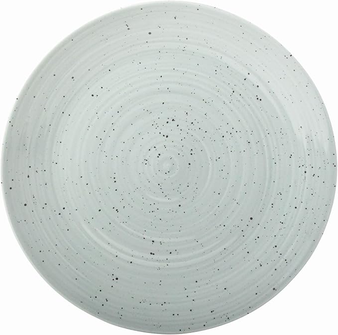 Sango Siterra Artist's Blend 16-Piece Stoneware Dinnerware Set – Service for 4, Mixed Glossy Finish with Unique Speckled Design, for Everyday Dining & Entertainment, Dishwasher & Microwave Safe