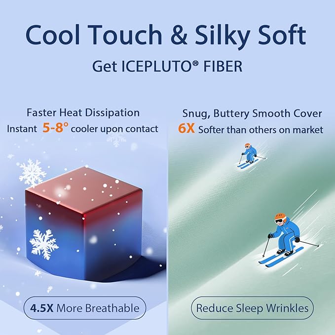 Pillows King Size Set of 2 Soft, Luxury Hotel Down Alternative Cool Bed Pillow 2 Pack for Side Back Stomach Sleepers, Gusseted Supportive, Machine Washable, Cooling Green, 20" x 34"