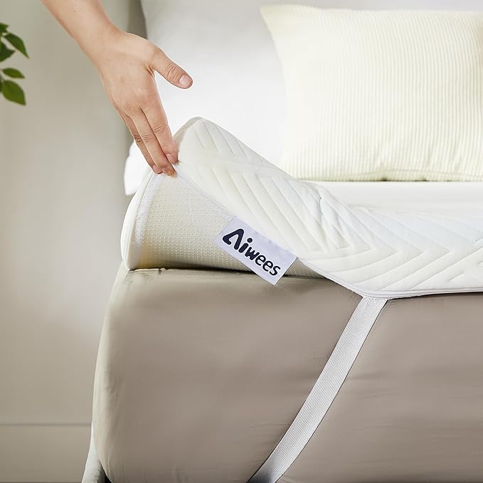 4 Inch Twin Mattress Topper, Memory Foam Mattress Topper, Premium Soft Topper for Back Pain, Bed Topper with Removable Soft Cover