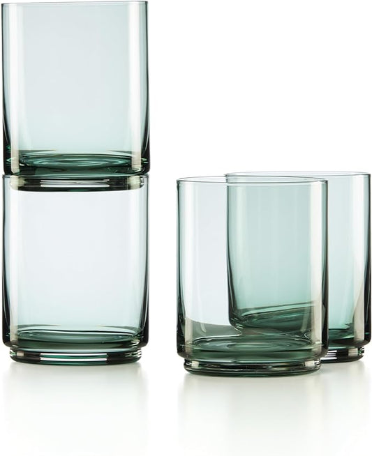 Lenox Tuscany Classics Stackable 4Pc Tall Glasses, 2.79, Green