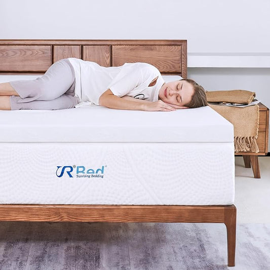 Mattress Topper King, 2-Inch Gel Memory Foam Mattress Topper for Cool Night Sleep & Pressure Relief, King Mattress Topper in a Box,Breathable Mattress Cover with Removable Cover,CertiPUR-US Certified