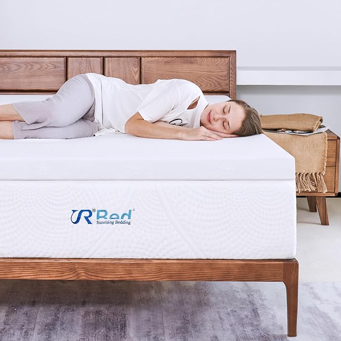 3 Inch Gel Memory Foam Mattress Topper King Size, Gel-Infused Mattress Pad Cover for Back Pain, Bed Topper with Removable & Washable Cover, CertiPUR-US Certified