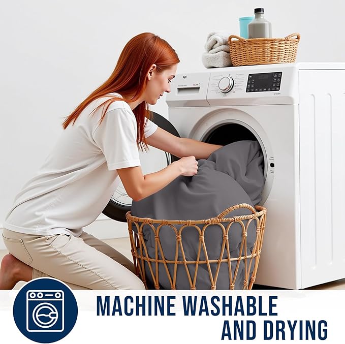 OLANLY King Quilted Fitted Mattress Pad, Elastic Fitted Mattress Topper, Cooling Soft Mattress Cover Stretches up to 21 Inches Deep, Machine Washable Mattress Protector (78x80 inch, Dark Grey)