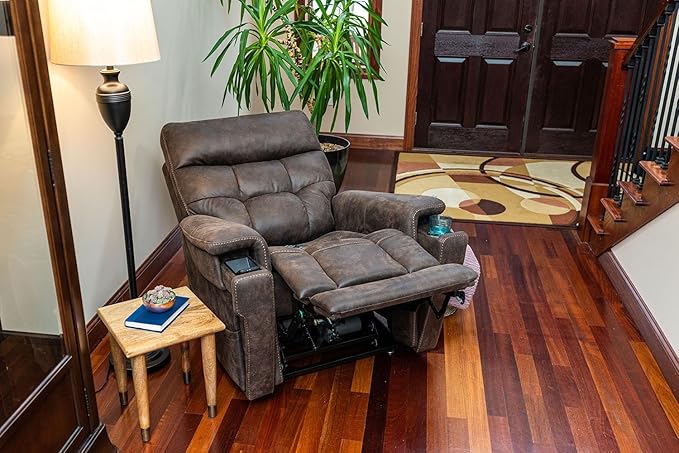 VivaLift! Radiance Power Recliner Lift Chair by PrideMobility, with 3 Heat Pads Heat System (Canyon Ocean, Large-Tall with Curbside Delivery)