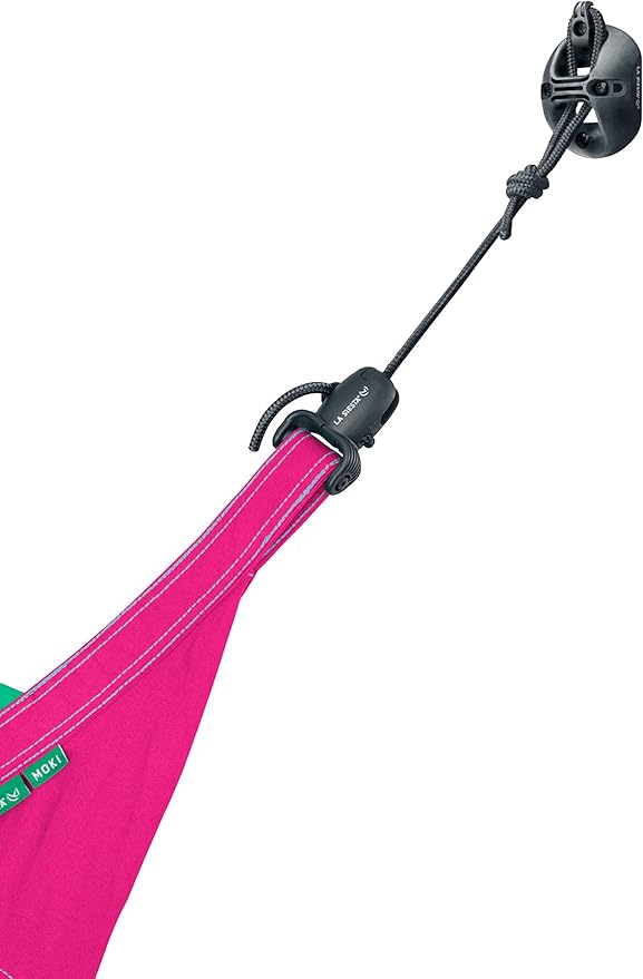 LA SIESTA Moki Kids Hammock for Indoor & Outdoor Play, Easy-to-Clean Materials, Super Soft Cotton, Ages 3-12, Max 175 Lbs, Lily