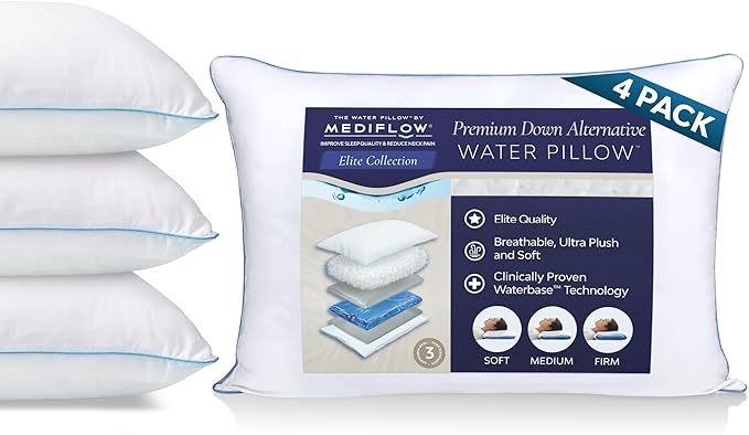 Elite Down Alt. Fiber Pillow - Bed Pillow (4 Pillows)