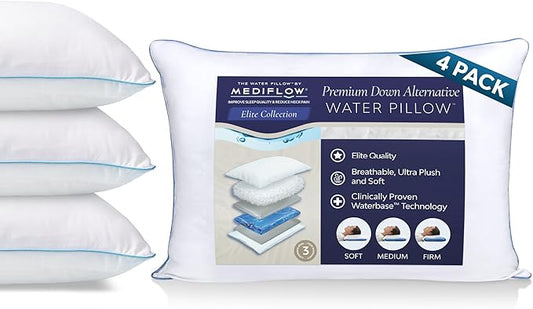 Elite Down Alt. Fiber Pillow - Bed Pillow (4 Pillows)