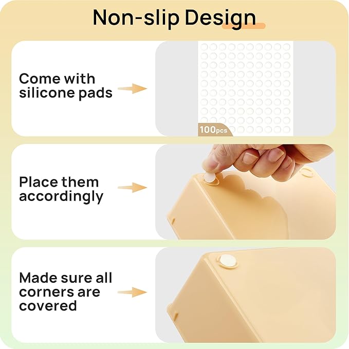 Vtopmart 25 PCS Plastic Drawer Organizers Set, 4-Size Versatile Bathroom and Vanity Drawer Organizer Trays, Storage Bins for Makeup, Bedroom, Kitchen Gadgets Utensils and Office