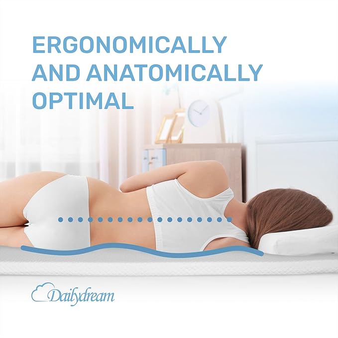 Dailydream viscoelastic Mattress Topper with Memory Foam, Edition Standard (King, Model XL - Over 264lbs)