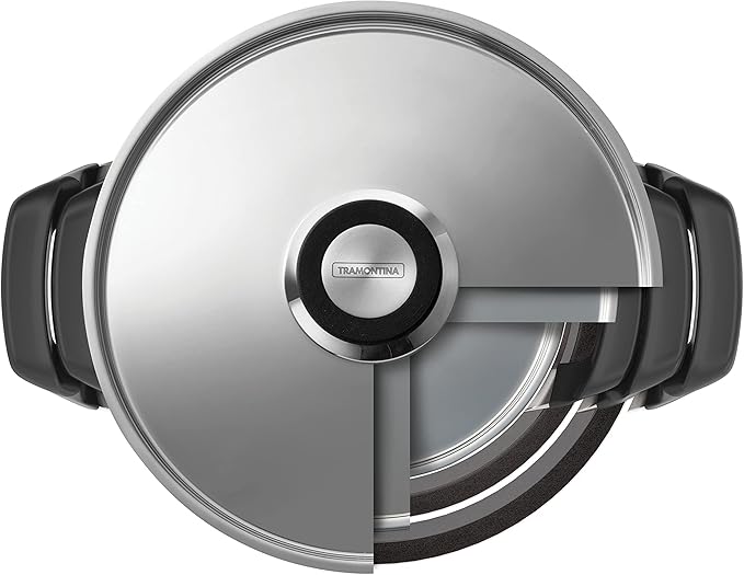 Tramontina Nesting 6 Pc Stainless Steel Tri-Ply Clad Sauce Pan and Stock Pot Set, 80116/048DS