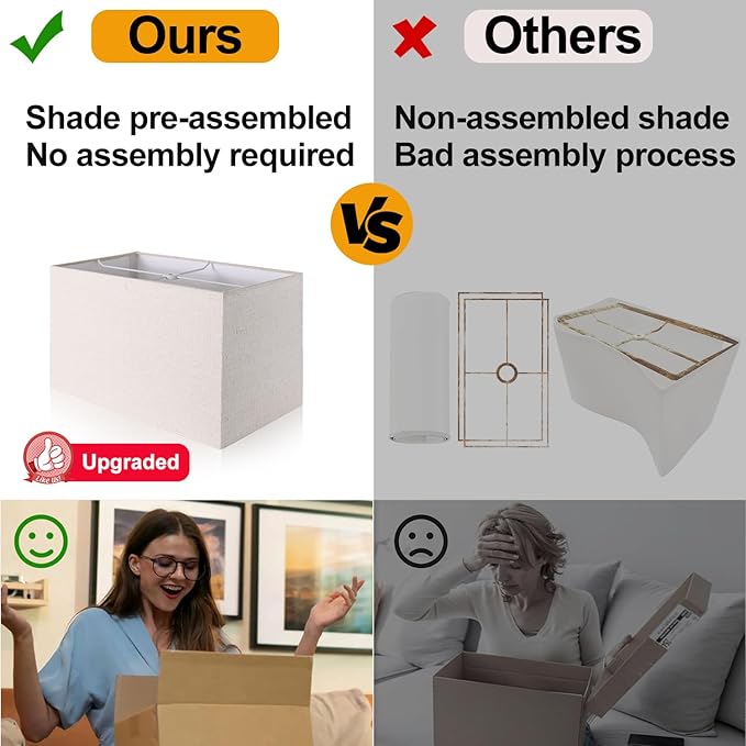 21" Touch Bedside Lamps with 2 USB & AC Outlets, 3-Way Dimmable Bedside Table Lamps Set of 2 for Bedroom Living Room Office Reading, Beige Linen Shade Lamps for Night Stands, 2700K LED Bulbs Included