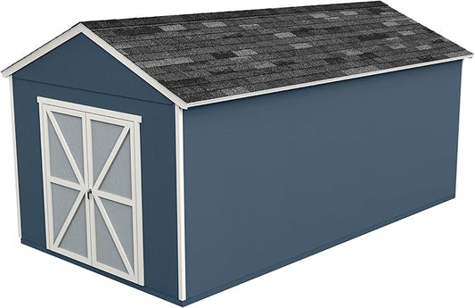 Handy Home Products Rookwood 10x18 Do-It-Yourself Wooden Storage Shed with Floor Kit- Does not Include Paint or Roofing Shingles