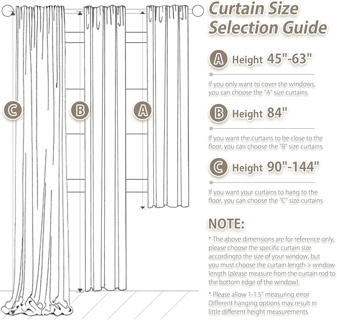 Linen Blend 100% Blackout Curtains 120 Inch Length 2 Panels Set for Living Room, Back Tab Thermal Insulated Bedroom Black Out Linen Drapes, 10 FT High Ceiling to Floor Room Darkening Window Curtains