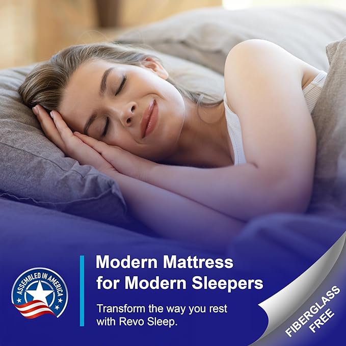 REVO SLEEP Gel Memory Foam Mattress, 8-Inch Full – Cooling Gel Foam Bed with Medium Support and Pressure Relief – Space-Saving Mattress for Guest or Teen Rooms