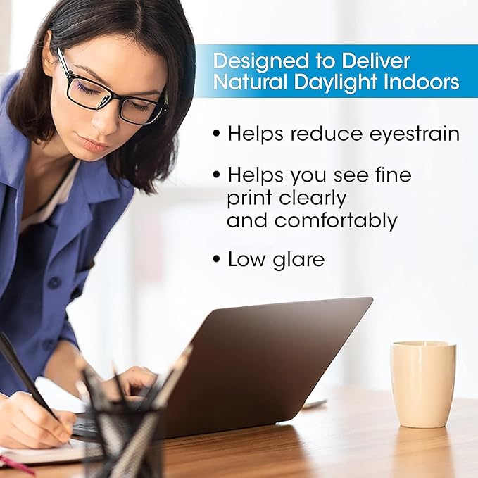 OttLite Revive LED Floor Lamp with ClearSun LED Technology - Touch-Sensitive Control, 3 Brightness Mode, Reduces Eyestrain - Great for Office, Home, Dorm, Bedroom, College, Living Room