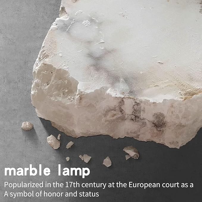 Modern LED Natural Alabaster Gypsum Wall lamp 15W Warm Yellow 2700K Wall Mounted Wall lamp Indoor sucelating Alabaster Gypsum Wall Mounted Lighting Suitable for Living Room (Imitation Brass Color)