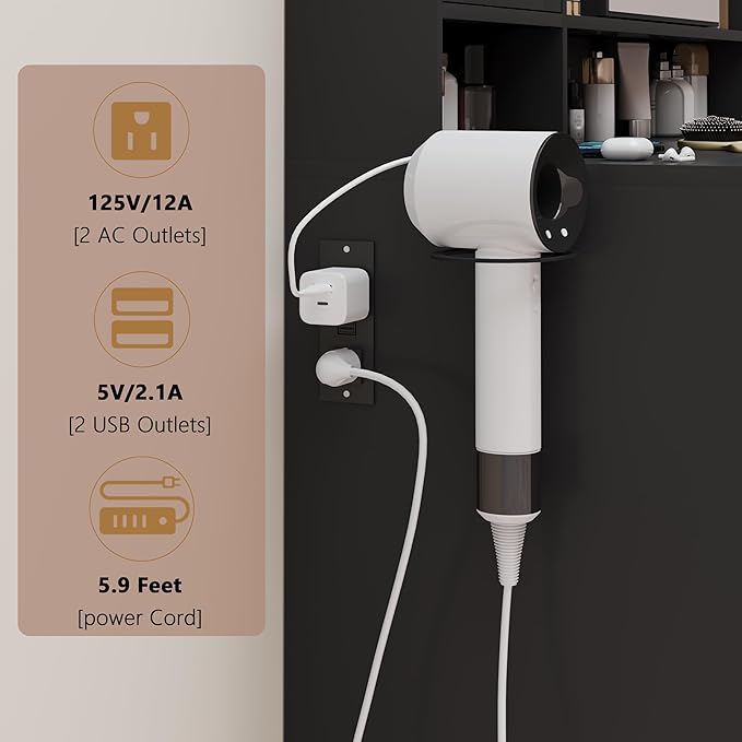 Makeup Vanity Desk with Mirror and Lights, Black Vanity with Glass Top, Jewelry Storage, Power Outlets, 3 Drawers & 2 Cabinets, Adjustable LED Lighting, Dressing Table for Women & Girls Bedroom