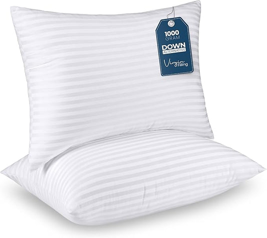 Utopia Bedding Pillows Queen Size Set of 2 (White),Hotel Pillows, Cooling Pillow for Side, Back or Stomach Sleepers